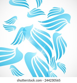 abstract background: wing