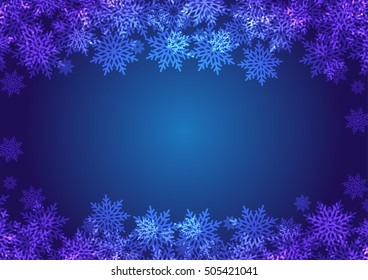 abstract background, Winter card with snowflakes, Christmas background