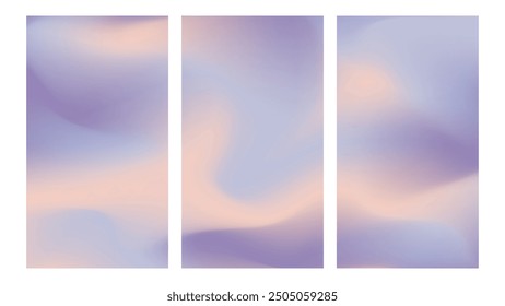Abstract background with winter colors gradient. Soft purple and pink colors smooth gradient, design for vertical background banner or social media.