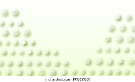 Resumen De Invierno De Fondo Con Copos De Nieve Sombras De Vector Plantilla De Estilo De Diseño