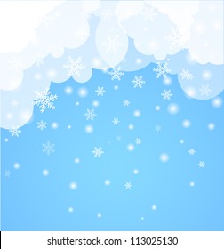 Abstract Background. Winter Theme