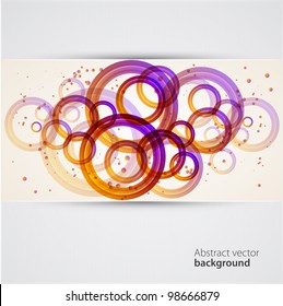 Abstract background wit color circles