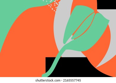 Abstract background withe various lines andfiguras. Rainbow shapes, curves, arcs. Hand drawn vector  scribble illustrations.Design in Scandinavian style for  business presentation,fabric print.