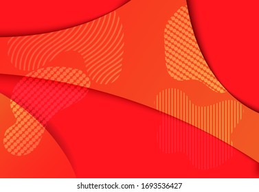 Abstract background withminimalist design and dominant color red. Can be used in wallpaper, banner, backdrop, poster, cover and more