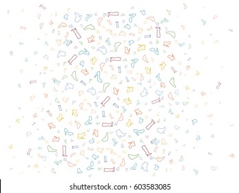 Abstract background for women's shoes documents. Color vector illustration