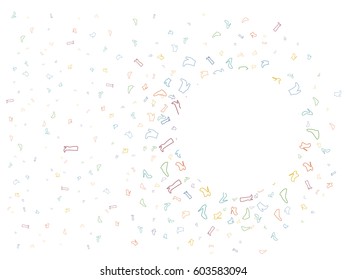 Abstract background for women's shoes documents. Color vector illustration