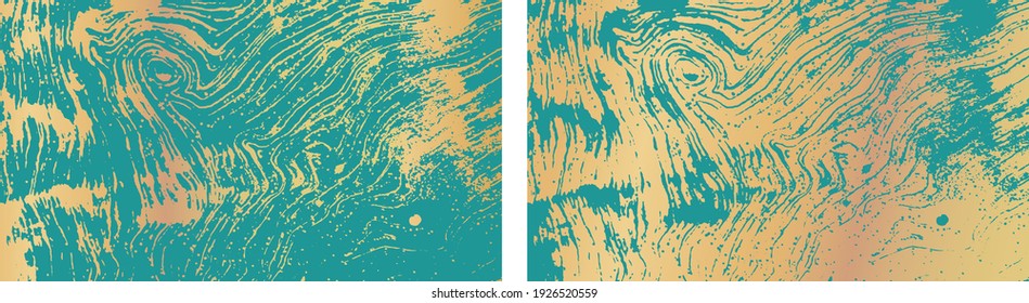 Abstrakter Hintergrund. Holzstreifen. Wellenmuster Vektor-Gold-Holzhintergrund und -struktur. Organische Umrisszeichnung auf der Oberfläche. Schwere und trübe Muster, Hintergrund und Textur. Natürlicher Hintergrund.