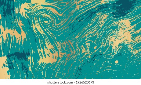 Abstract Background. Wood Stripes. Wave Pattern. Vector Gold Wood Background and Texture. Organic Outline Drawing on Surface. Wavy and Cloudy Pattern, Background and Texture. Natural Backdrop.