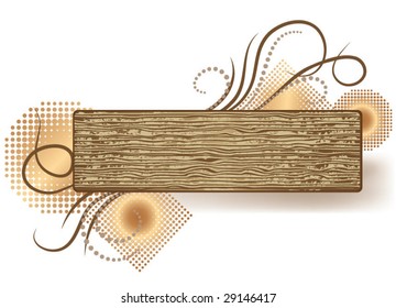 Abstract background with wooden texture