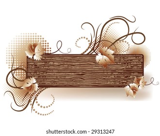 Abstract background with wooden texture