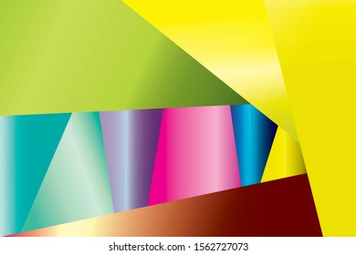 Abstract background Workpieces created from a geometric pattern by pastel gradation