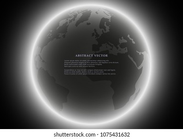 Abstract  background of  world  globe ,design vector illustration.