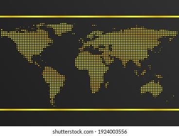 abstract background world map  point vector art