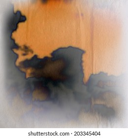 abstract background with wrinkled paper texture  and smudged black ink