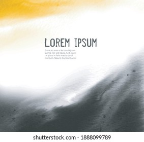 Abstract background wtih grey and yellow trendy colors of the year 2021.