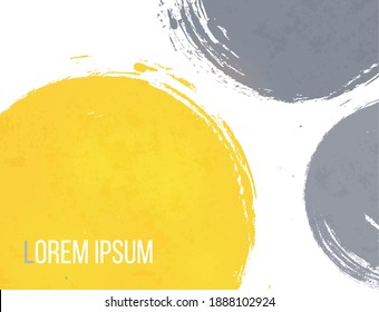 Abstract background wtih grey and yellow trendy colors of the year 2021.