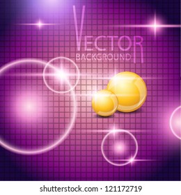abstract background with yellow balls and highlights