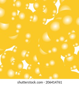 Abstract background with yellow balls, vector illustration