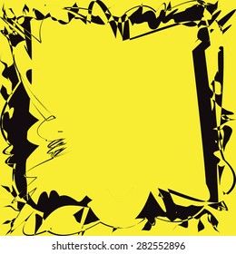 Abstract  Background. Yellow and Black




