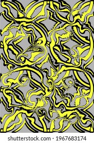 abstract background of yellow and black shapes