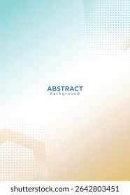 Abstract background with yellow and blue color for Indian national day design and white space for text