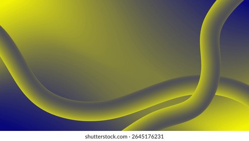 Fondo Abstractas en colores amarillo y azul con líneas fluidas Fondo de pantalla Diseño borroso