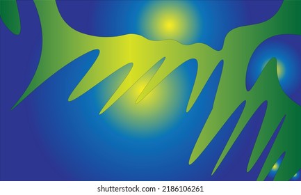 abstract background with yellow, blue, purple and green colors
