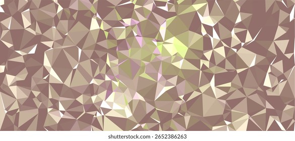 Fundo abstrato Padrão de polígono amarelo e marrom forma de triângulo de baixo poli, fundo geométrico com design de fundo de baixo poli. 
