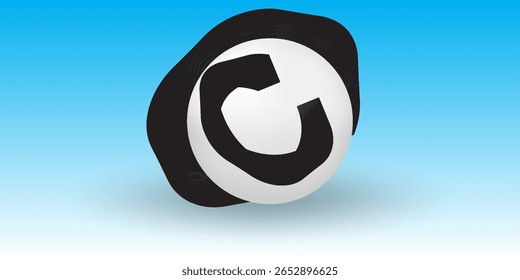 Abstract background yellow circle elements. Digital technology modern simple art good sport