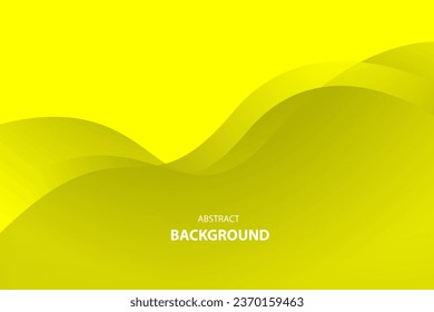 Abstract background with yellow curve and black shadow color. Vector illustration