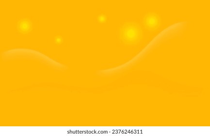 Abstrakter Hintergrund auf gelbem Hintergrund mit Kurvenlinien und fünf Sternen. 