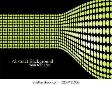Abstract background with yellow dots. Presentation concept. Light wall and text space. 