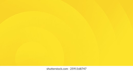 Abstract background yellow with dynamic circle shape elements. Trendy and modern geometric gradient background. Vector Illustration