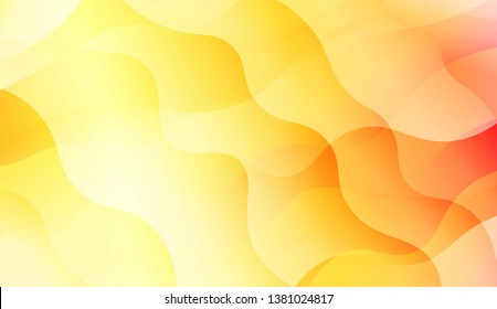 Abstract Background With Yellow Dynamic Effect. For Creative Templates, Cards, Color Covers Set. Vector Illustration with Color Gradient