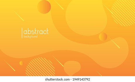 abstract background with yellow fluid shape