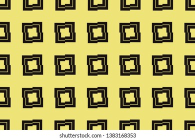 Abstract background. Yellow geometric seamless pattern in modern stylish. for wallpapers, web page background, surface textures, Image for advertising booklets, banners. Vector seamless pattern