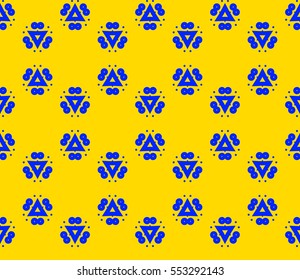 Abstract background. Yellow geometric seamless pattern in modern stylish. Vector seamless pattern