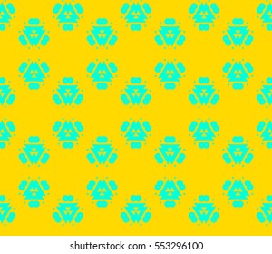 Abstract background. Yellow geometric seamless pattern in modern stylish. Vector seamless pattern