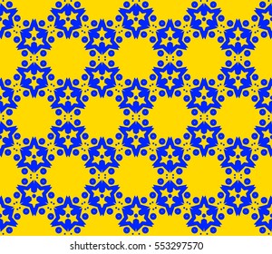 Abstract background. Yellow geometric seamless pattern in modern stylish. Vector seamless pattern