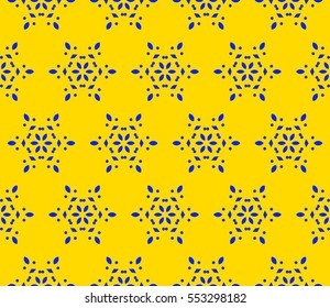Abstract background. Yellow geometric seamless pattern in modern stylish. Vector seamless pattern
