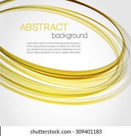 Abstract background with yellow, gold ellipses