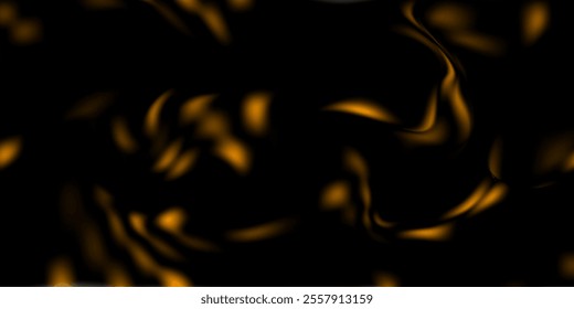 abstract background with yellow gradient on black background with luxurious design