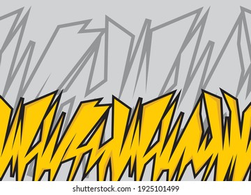 Abstrakter Hintergrund mit gelber Graffiti-Kunst