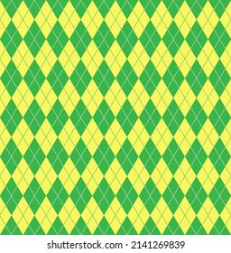Abstract background. Yellow and green geometrical pattern. Modern design. Diagonal line. Yellow and green diamond shape background. 
