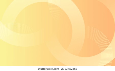 Abstract background with yellow orange circular shapes and smooth gradient layers.