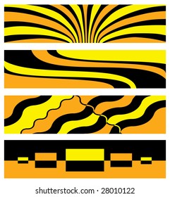 abstract background in yellow and orange color. Vector illustration