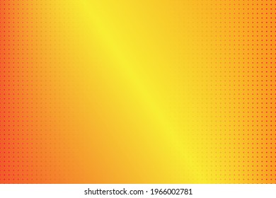 Abstract background in yellow and orange colors and dots for design. Vector illustration with gradient