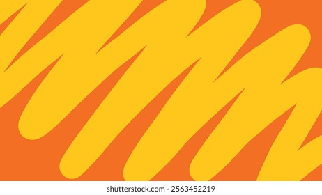 Abstract background of yellow and orange scribble pattern