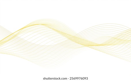Abstract background with yellow and orange waves, soft lines and curves, abstract background with dynamic orange waves,	