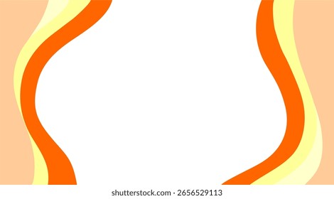 abstract background with yellow and orange waves	